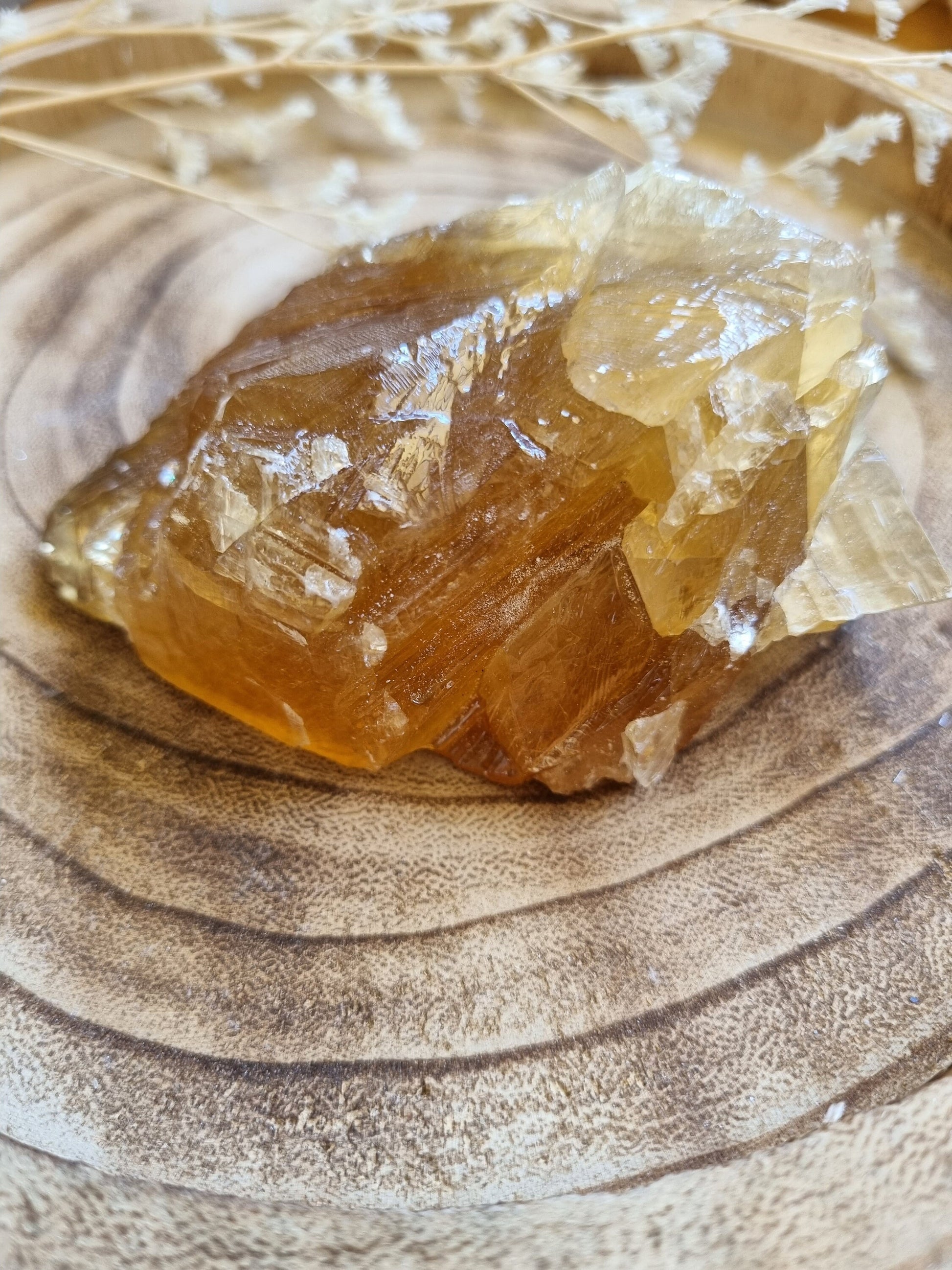 Large Raw Honey Calcite Chunk