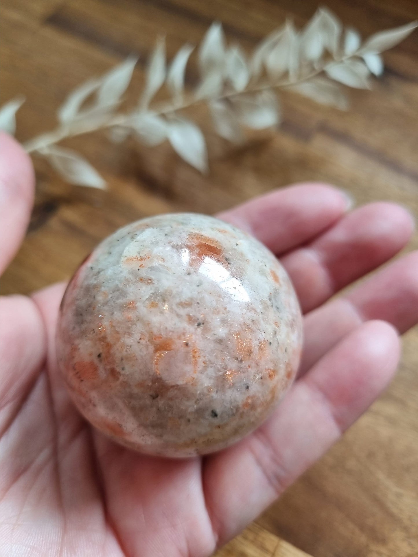 Sunstone Sphere / 4cm / Joy and Happiness - Universal Fate