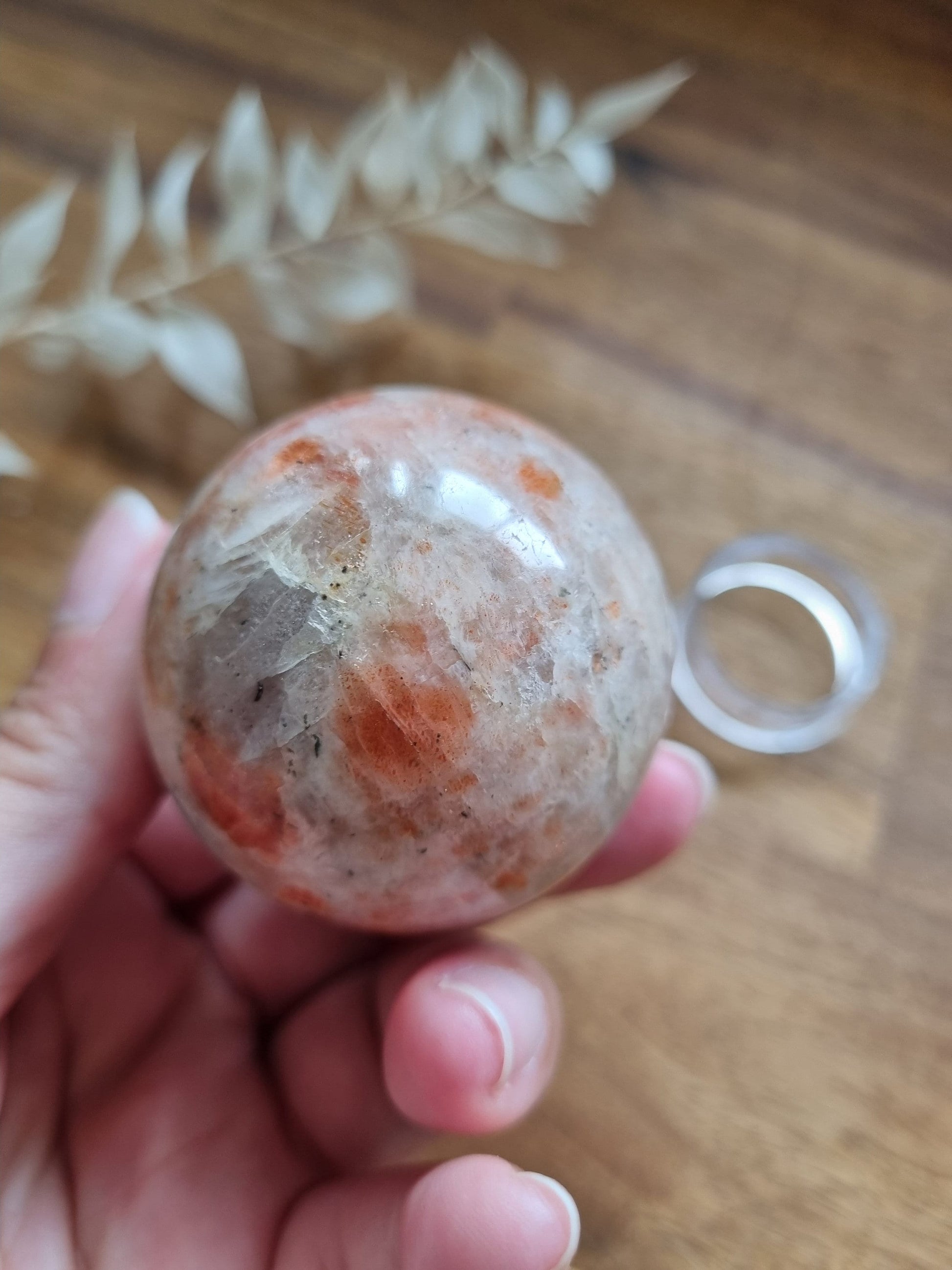 Sunstone Sphere / 4cm / Joy and Happiness - Universal Fate