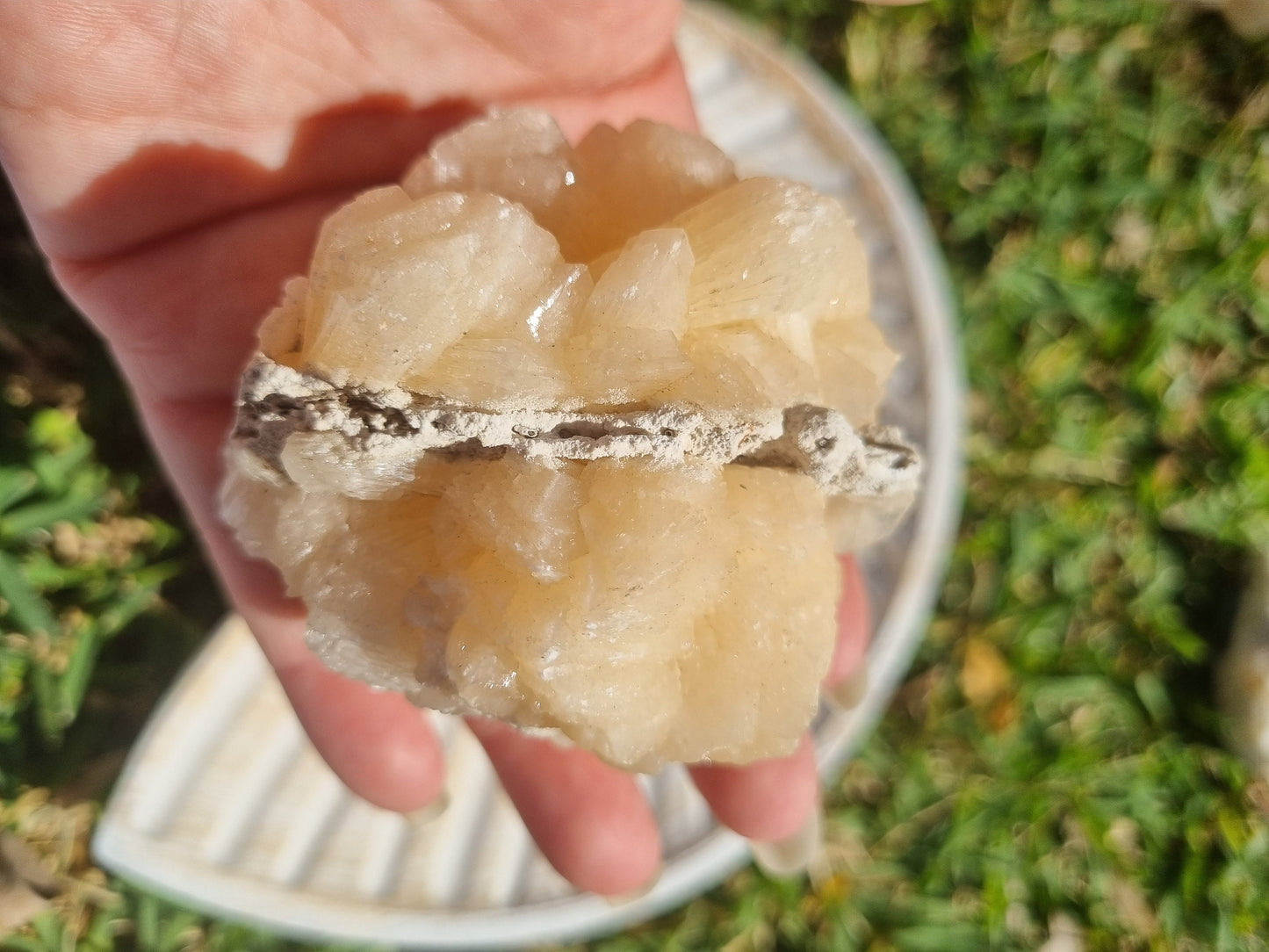 Peach Stilbite Cluster  - Looks like a brain!