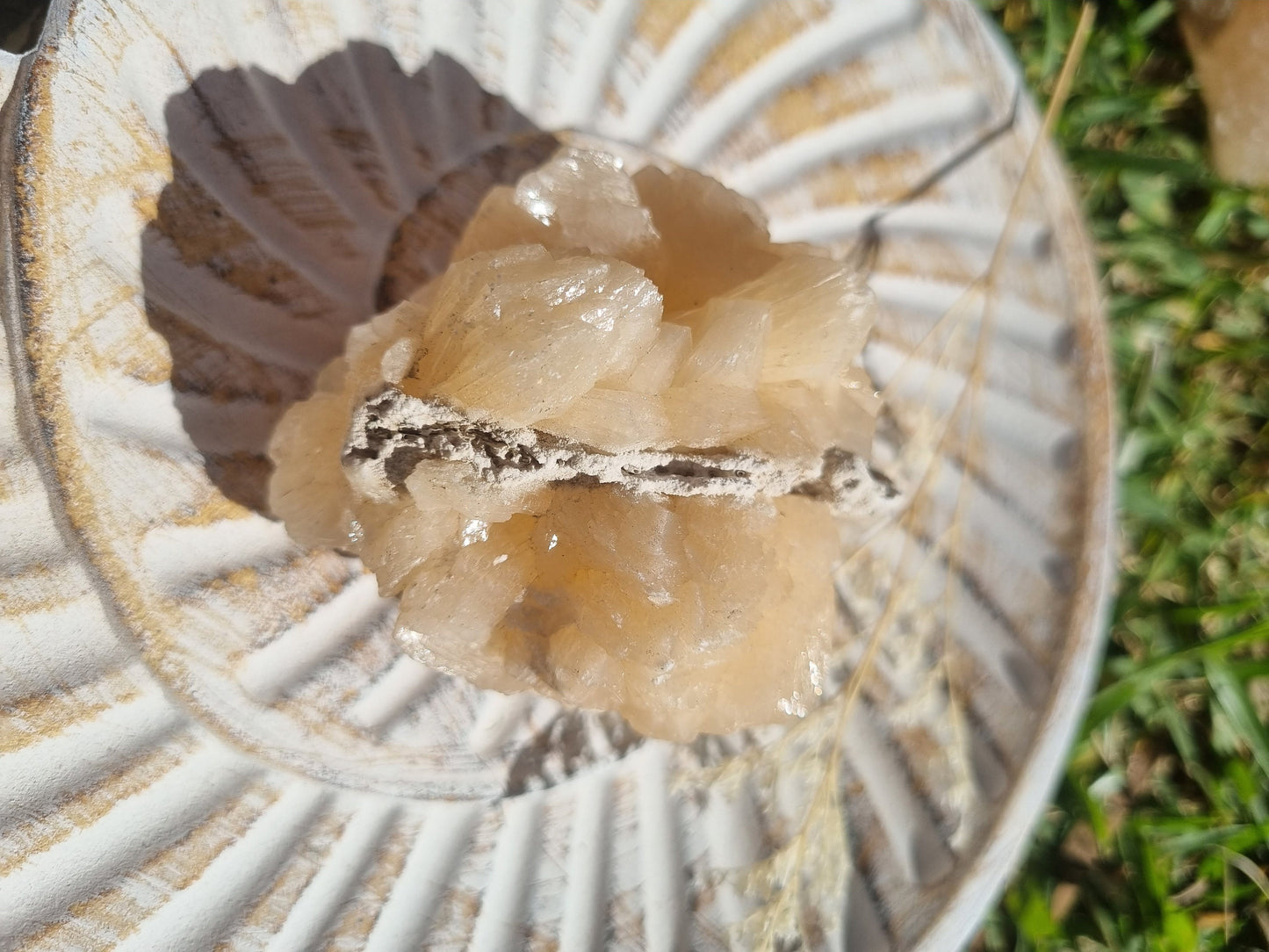 Peach Stilbite Cluster  - Looks like a brain!