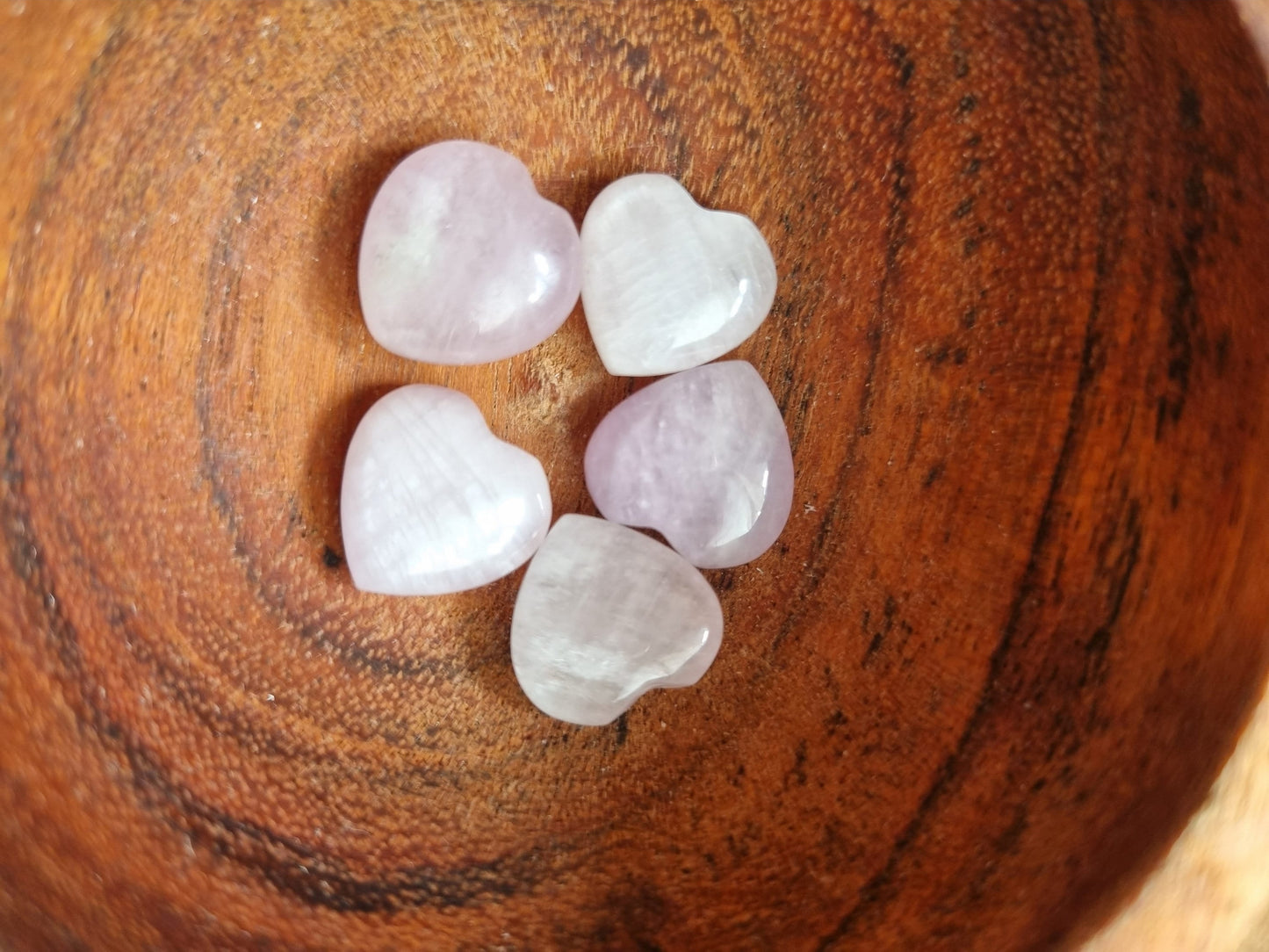 Mini Kunzite hearts / Mini heart crystals