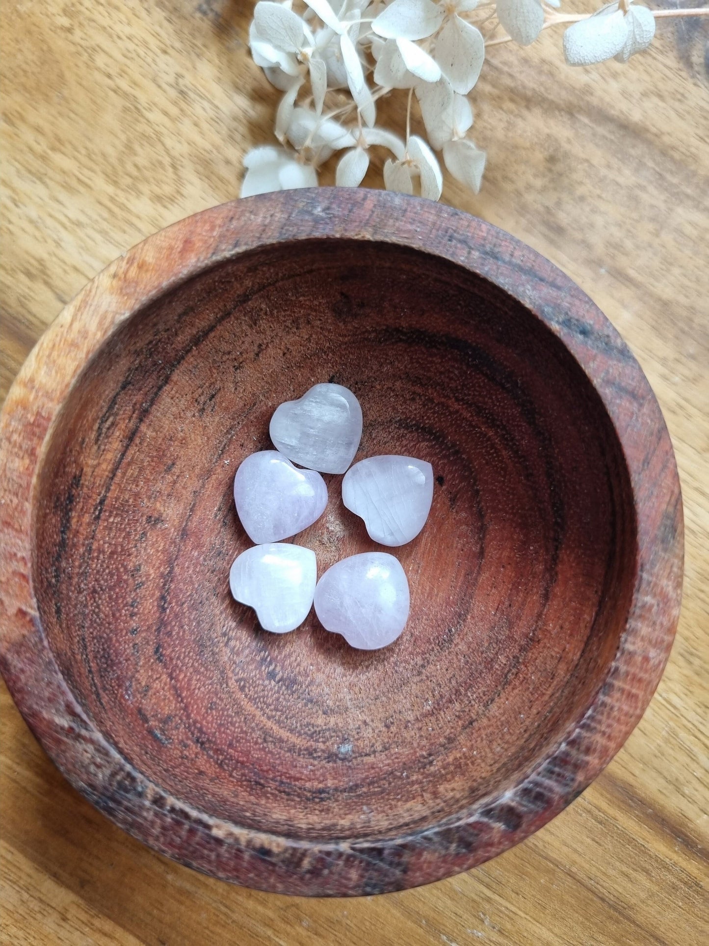 Mini Kunzite hearts / Mini heart crystals