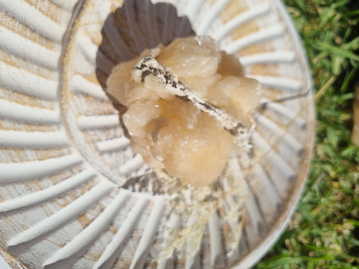 Peach Stilbite Cluster  - Looks like a brain!