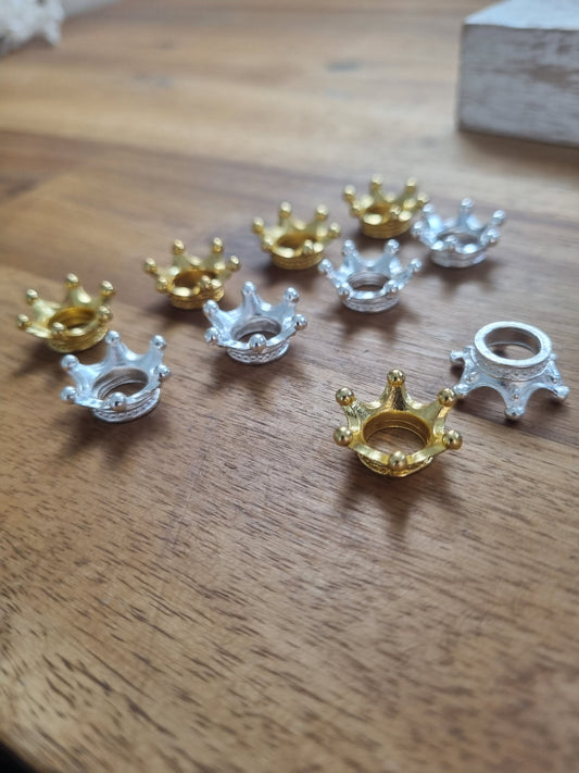 Mini Crown Sphere Holder /Stand - Gold / Silver