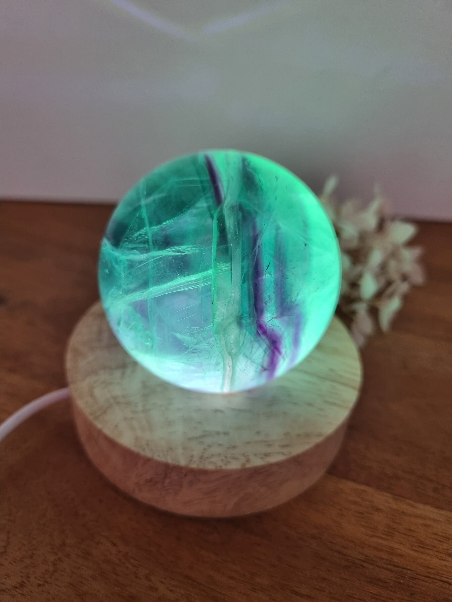 Wooden Night light - 8cm diameter / tower light /  Sphere holder