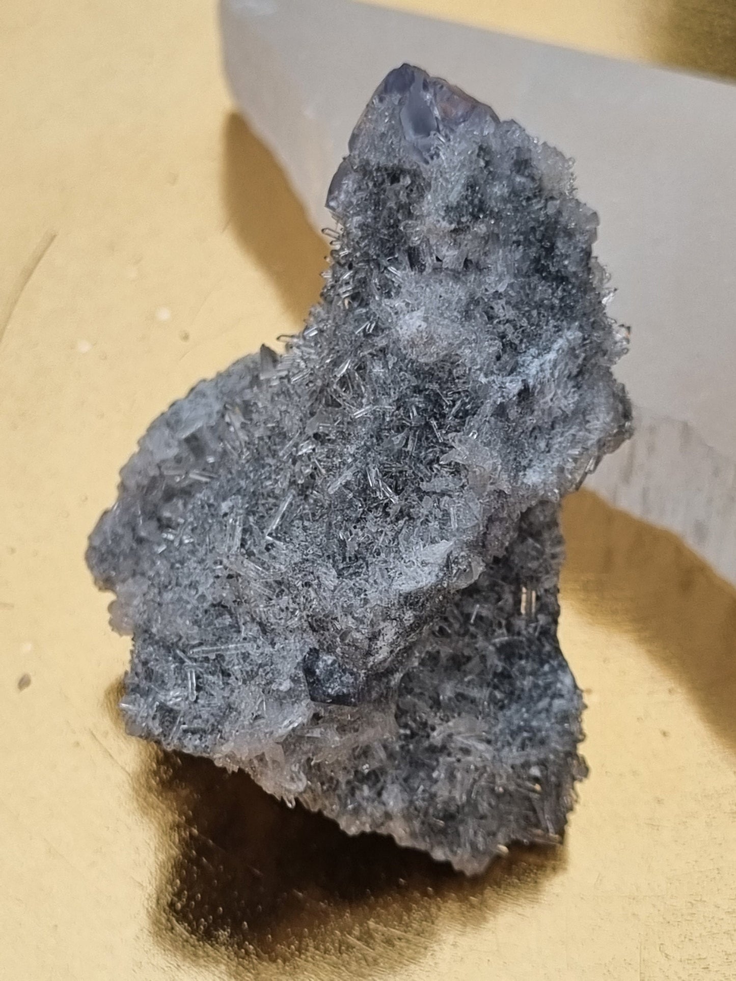 Tanzanite Fluorite Needle quartz 76g / Freestanding Specimen