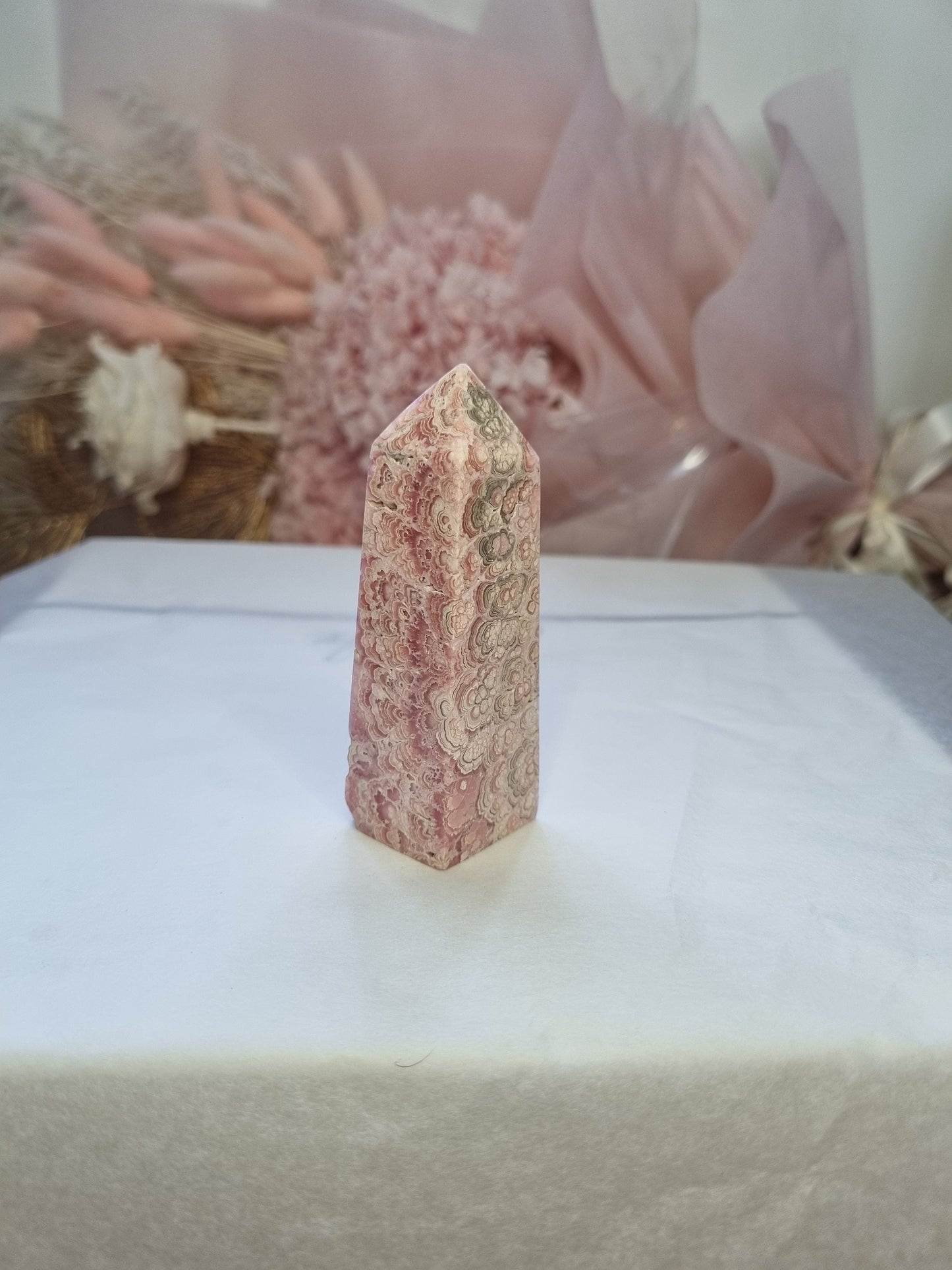 High Quality Rhodochrosite Obelisk / Tower / Argentinian Crystals / Rare Crystals
