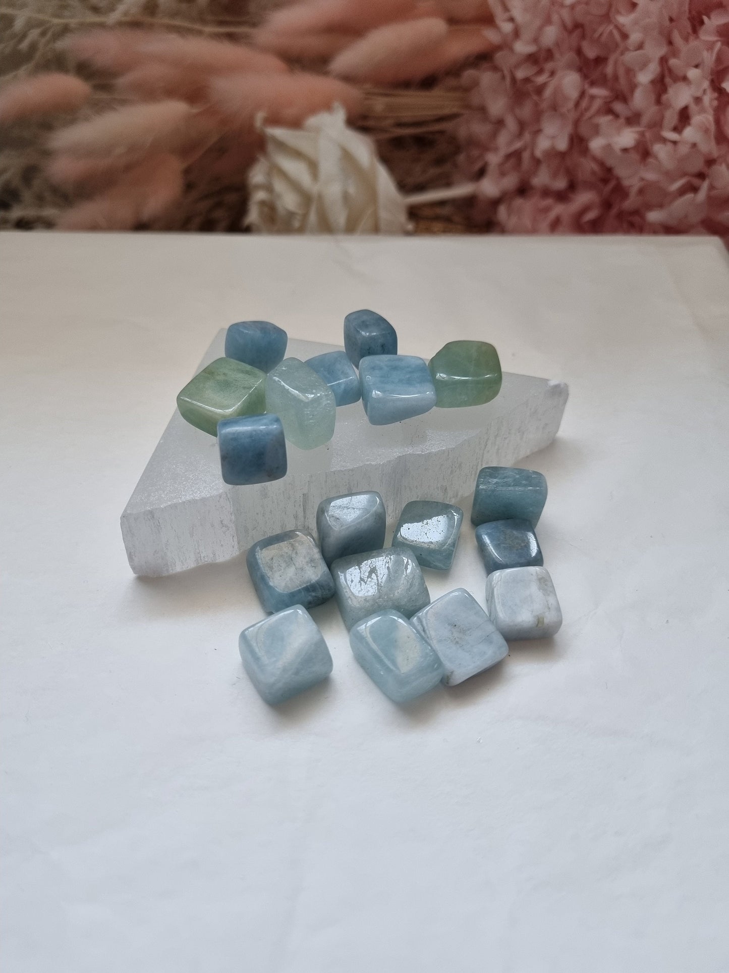 Aquamarine cubes