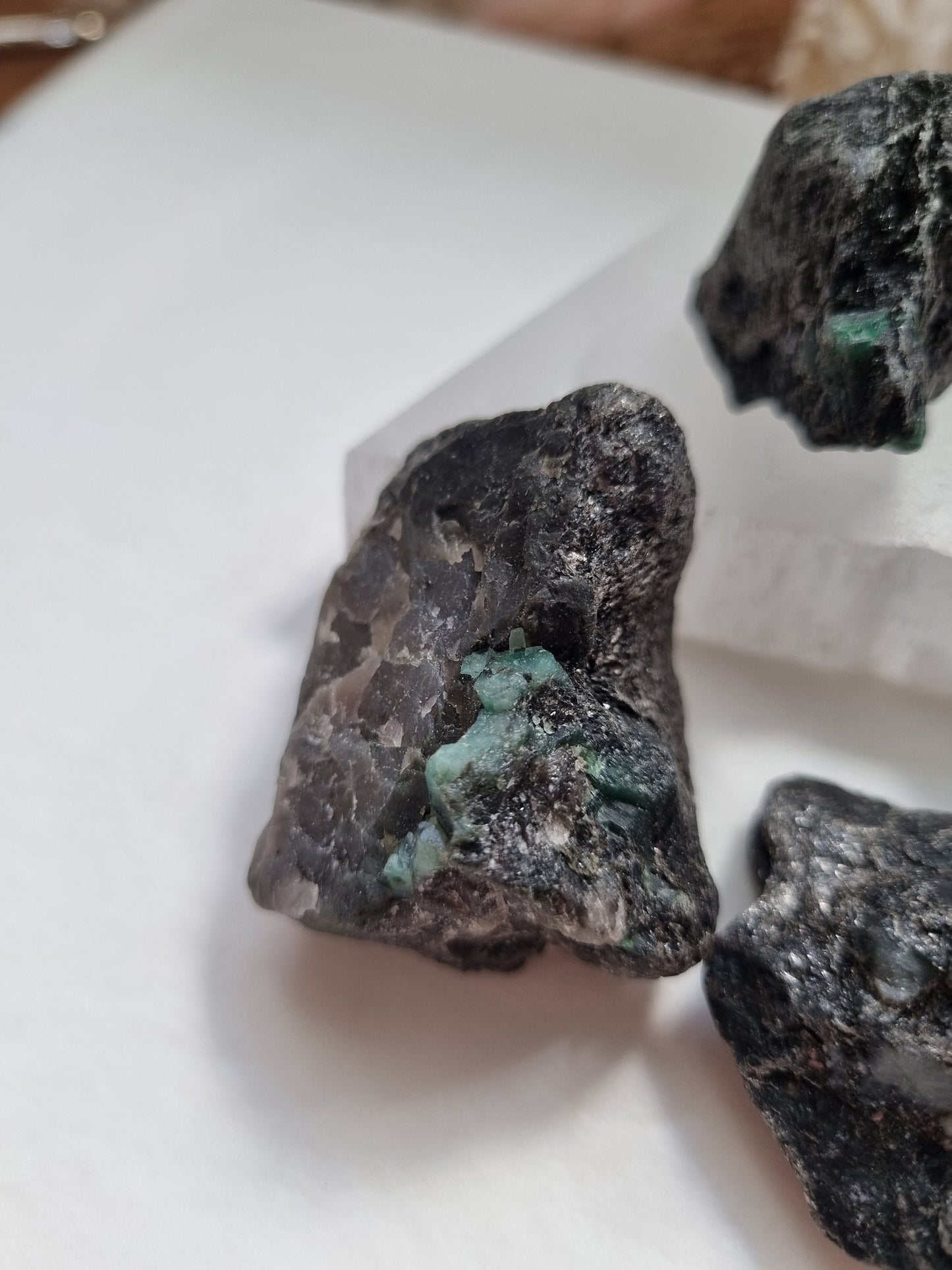 Raw Emerald chunk in matrix