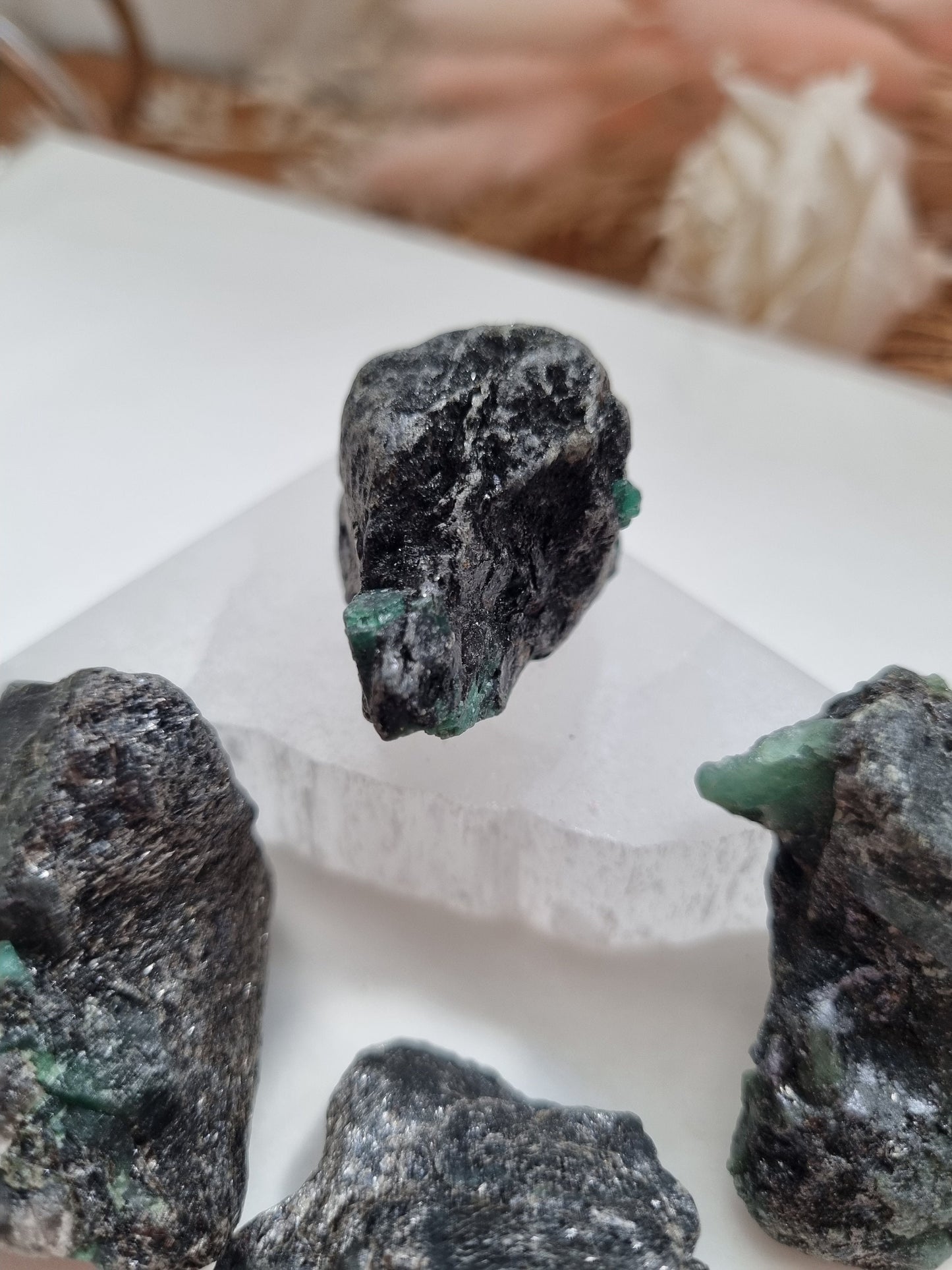 Raw Emerald chunk in matrix