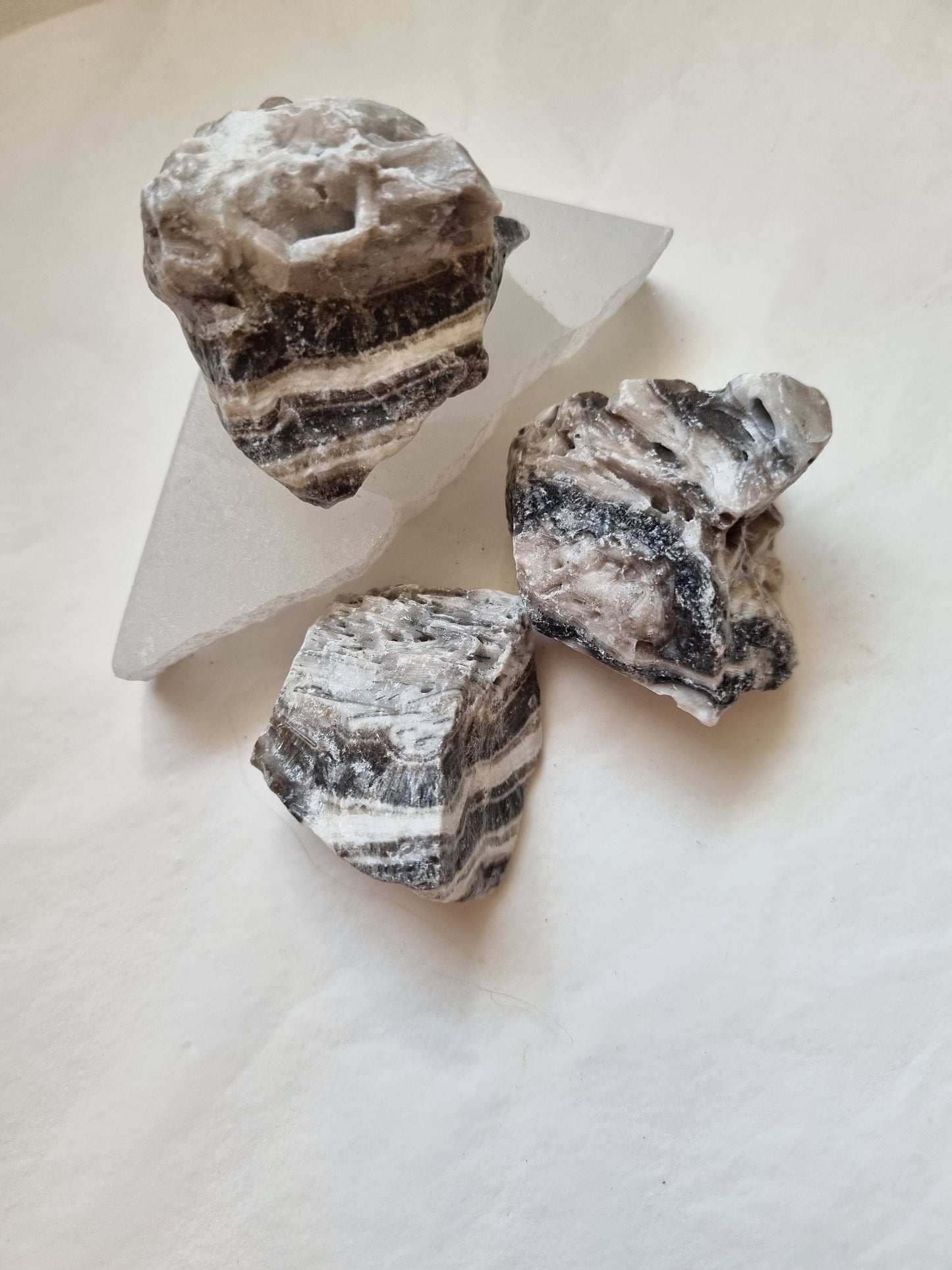Small Raw Zebra Calcite Chunks