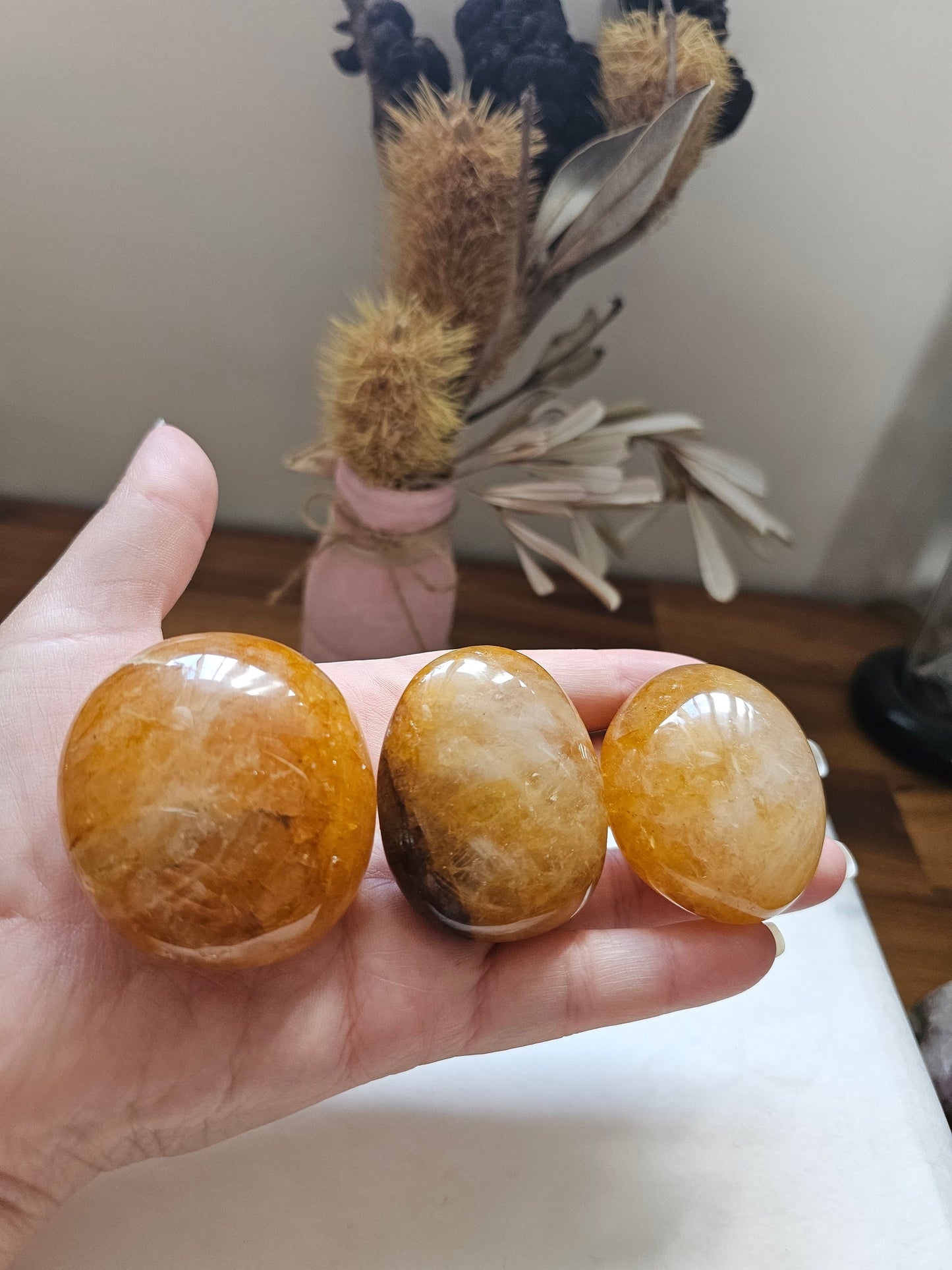 Puffy Golden Healer Palm stone