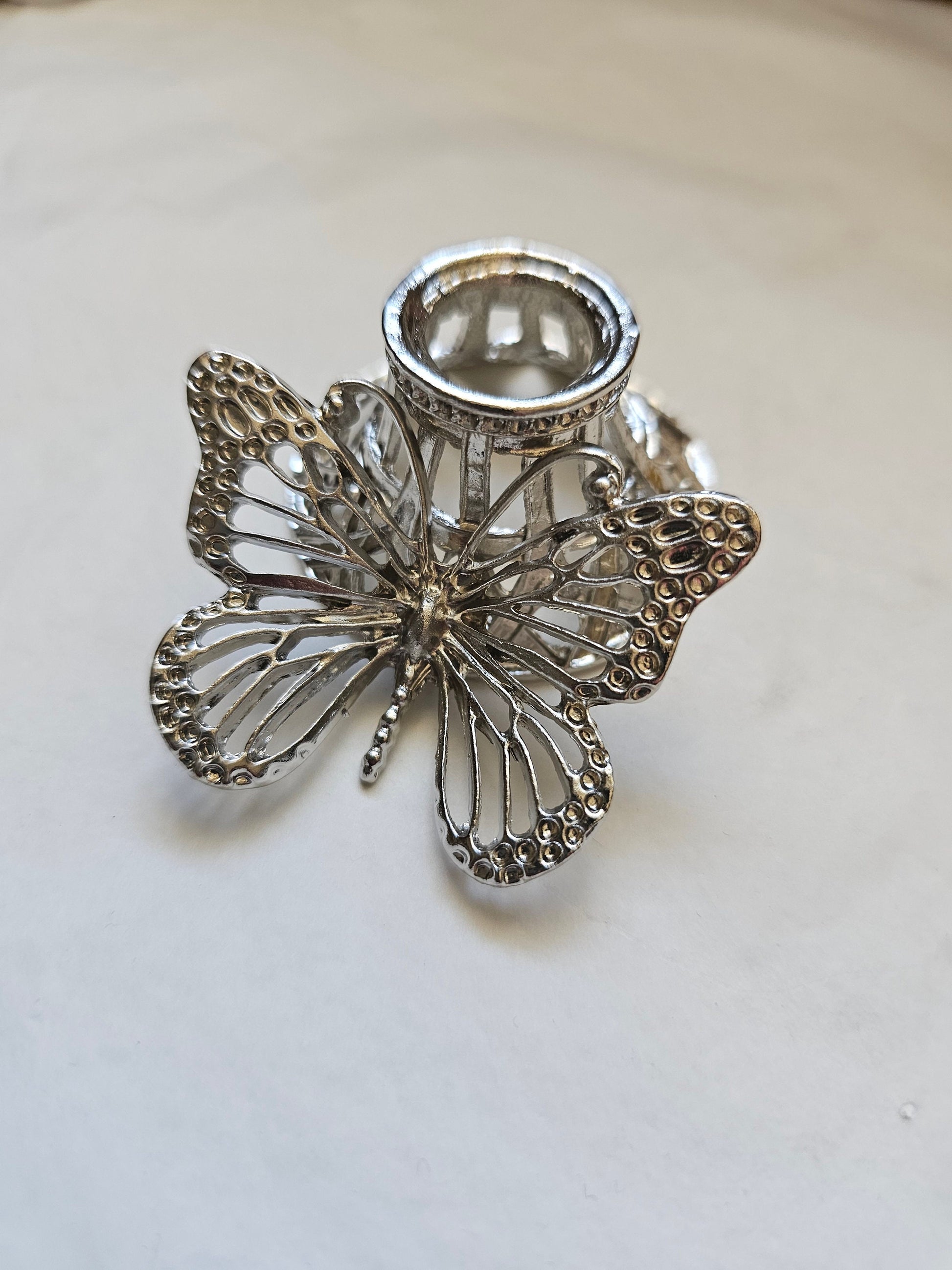 Metal Butterfly sphere holder / Crystal stand