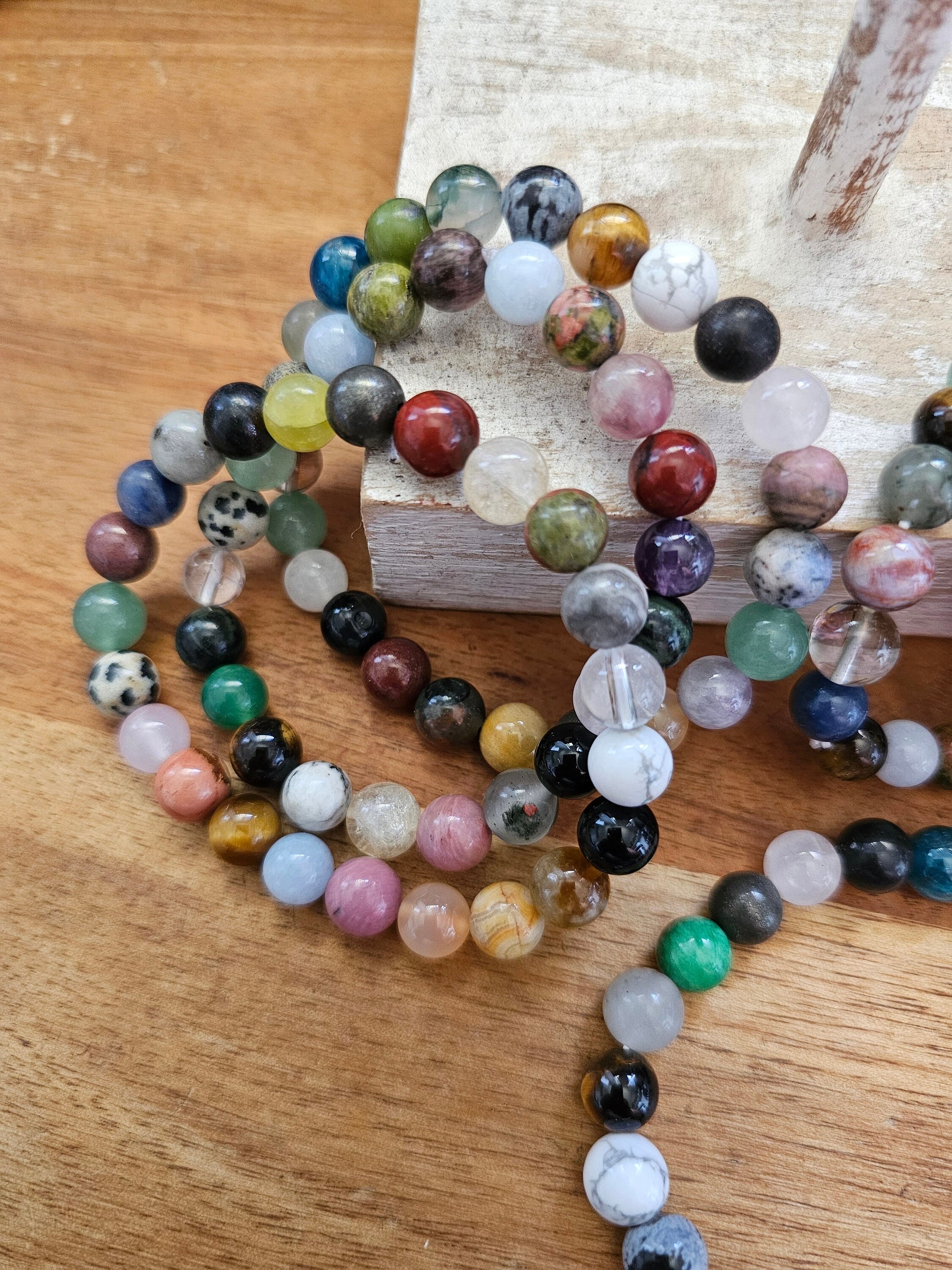 Mixed beaded Bracelet 8mm - All the vibes