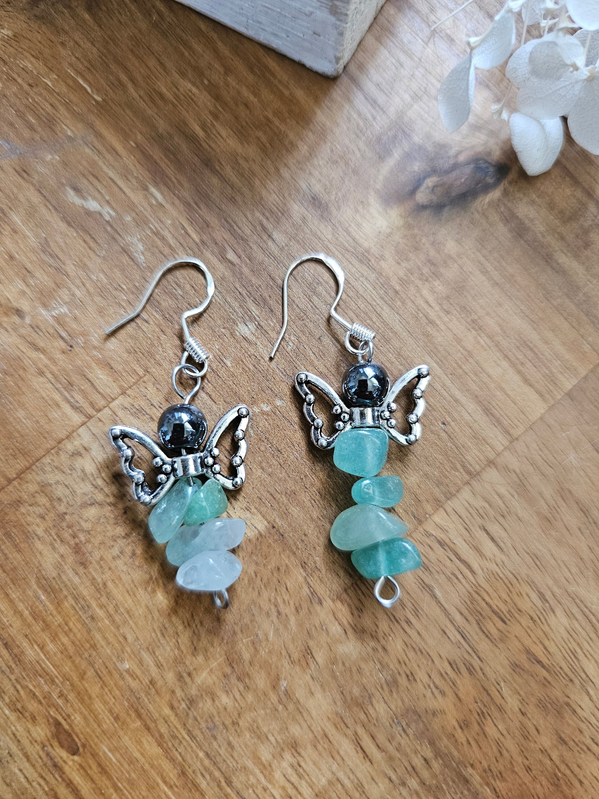 Angel / Fairy Crystal earrings - Mixed gemstones
