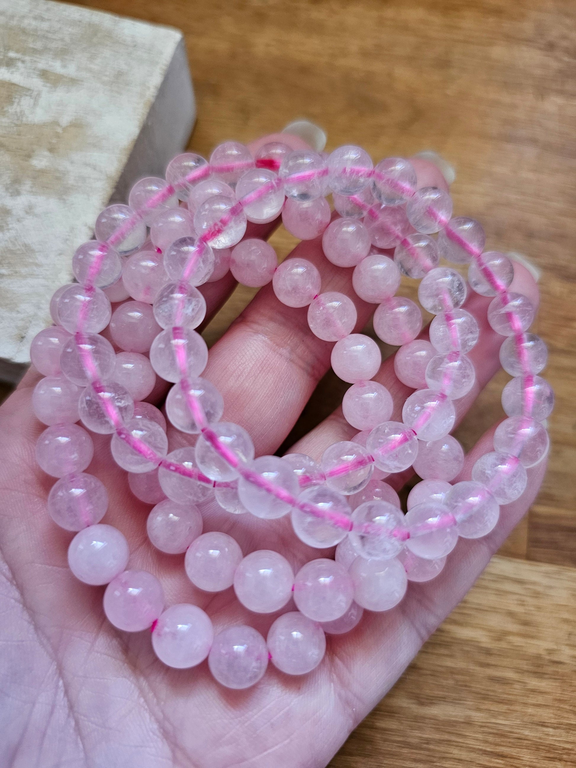 Rose Quartz bracelet / Rose quartz jewellery