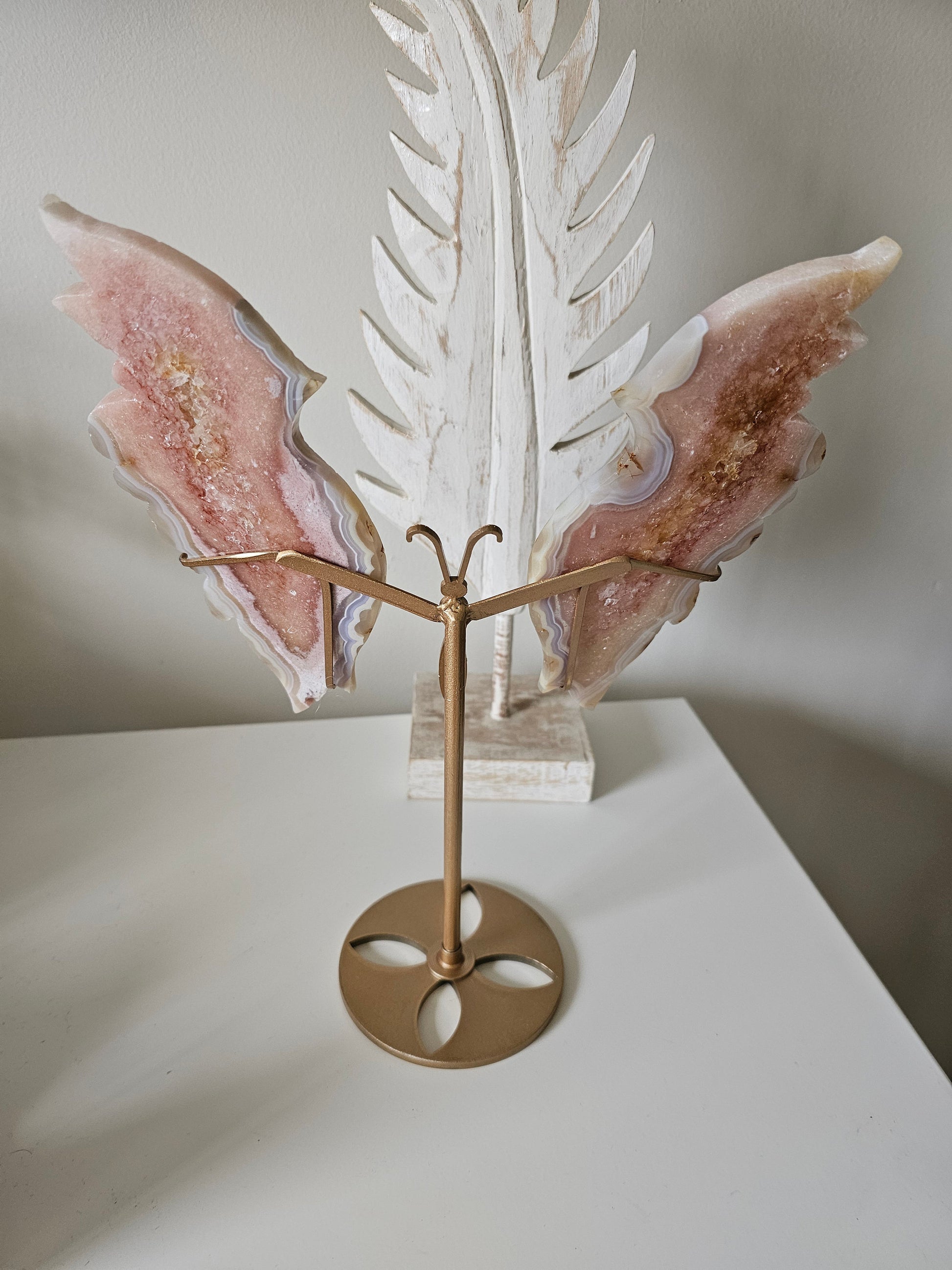 Large Gorgeous Pink Amethyst Wings / Amethyst wings