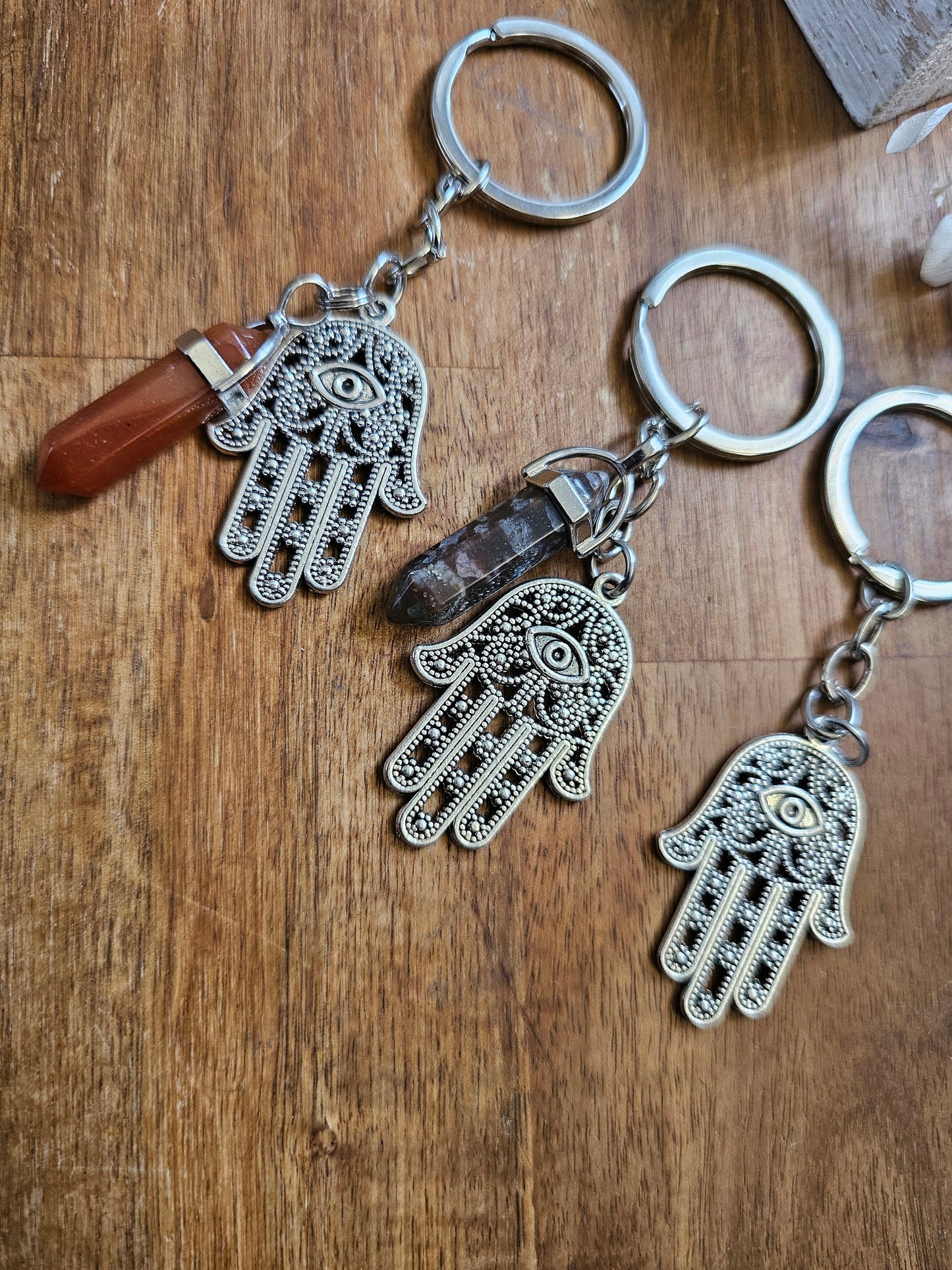 Hasma Keyring with crystal point