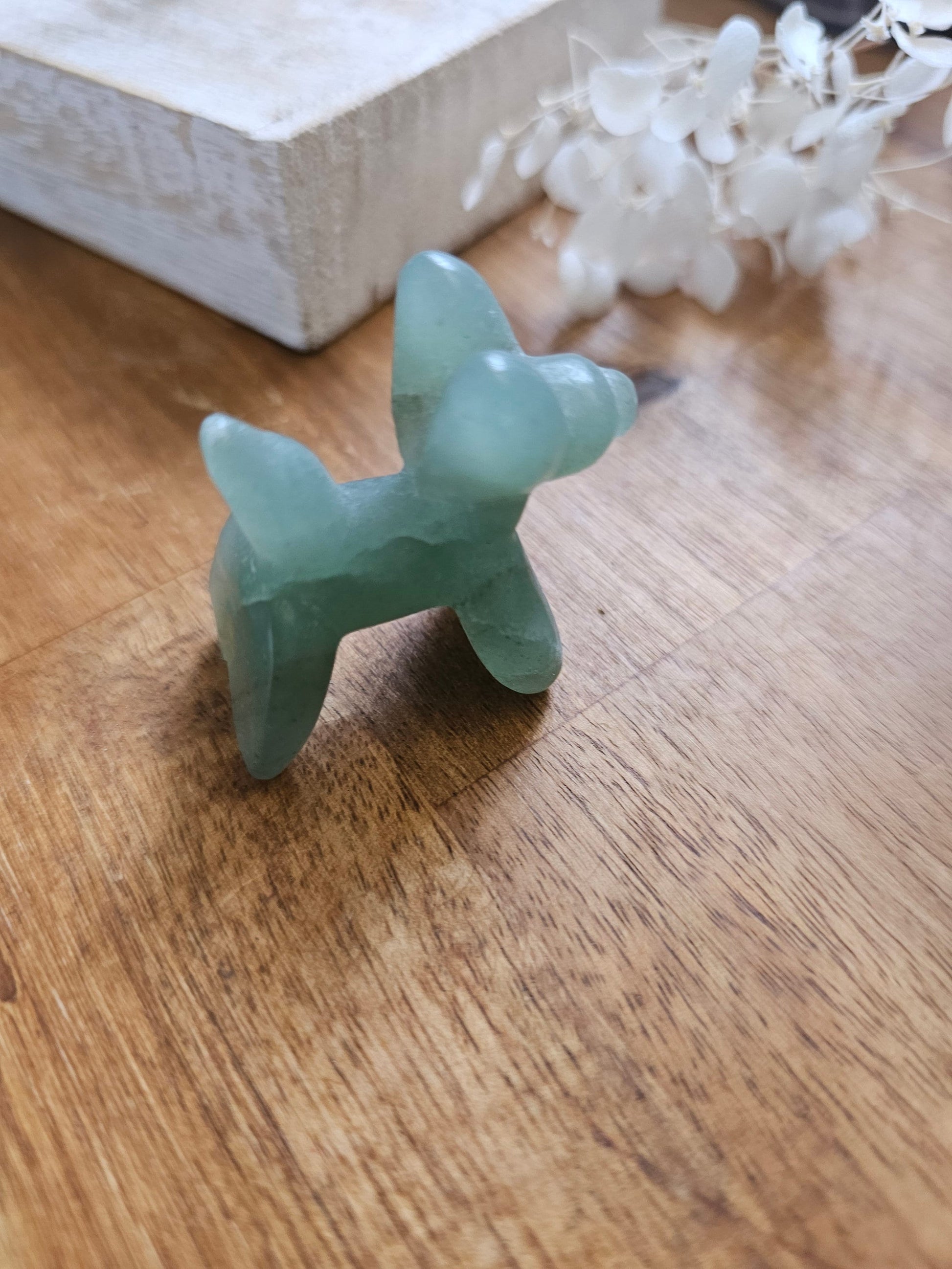 Balloon dog Green Aventurine