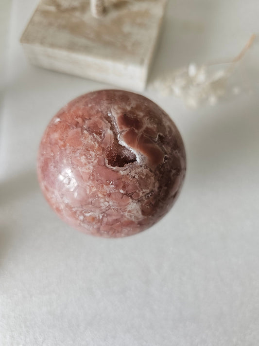 Druzy Pink Agate Sphere 7cm