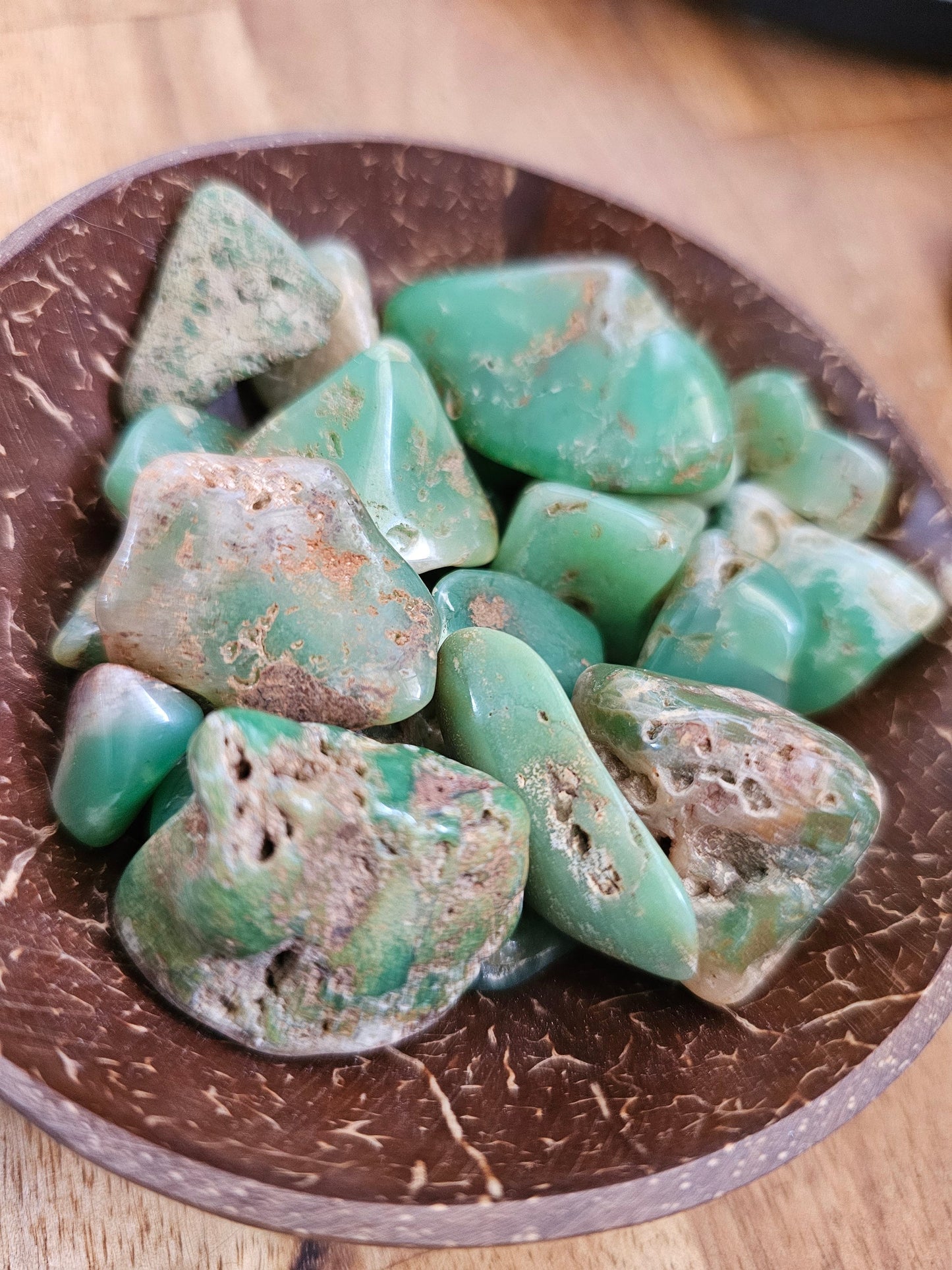 Australian Chrysoprase tumbles