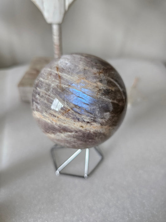 Large Flashy Moonstone Sphere 7.5cm