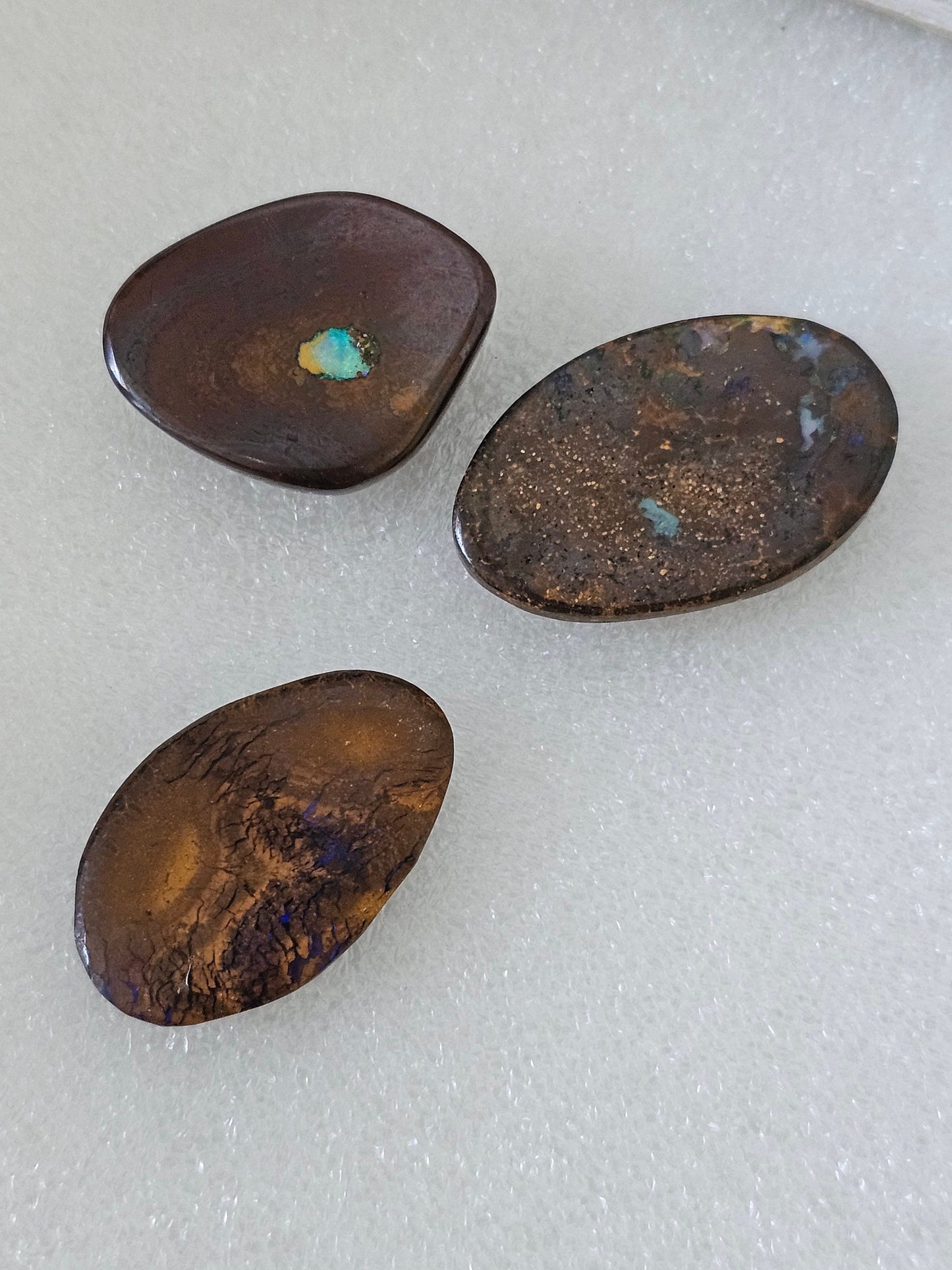 3 x boulder opals